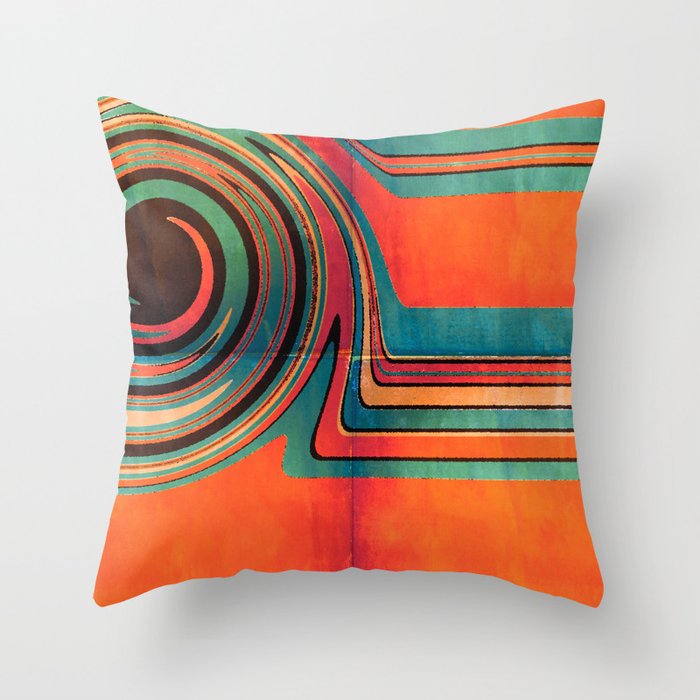 Southwestern Adventure II - colorful art and home decor Throw Pillow