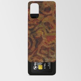 Red Brown Shapes Android Card Case