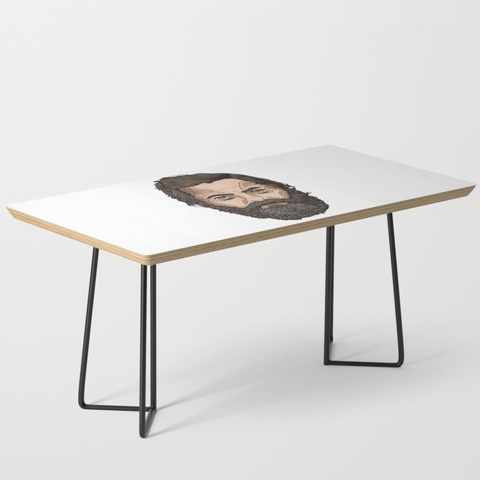 The Face Of Nick Offerman Coffee Table By Marsuvees Society6