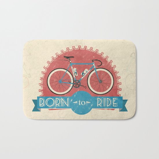 Born to Ride Bath Mat