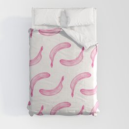 pink bananas pattern Comforter