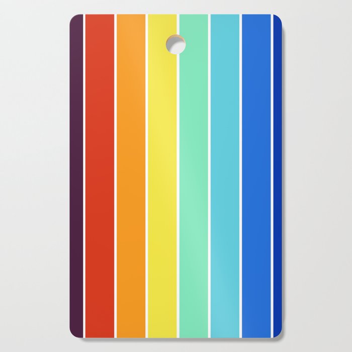Rainbow Pride Stripes Cutting Board
