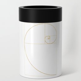 Golden Ratio Sacred Fibonacci Spiral Can Cooler