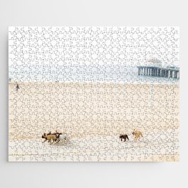 French Bulldogs at Manhattan Beach California Jigsaw Puzzle