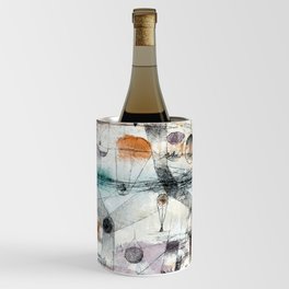 In the realm of air  painting  by Paul Klee Bauhaus Abstract Art Wine Chiller