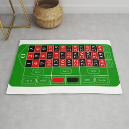 Roulette Table Area & Throw Rug