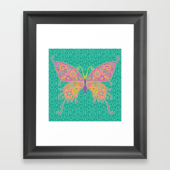 Butterflies Are Free To Fly... Framed Art Print