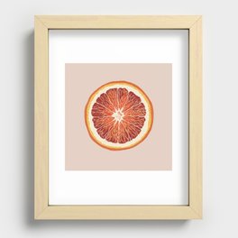 Blood orange slice Recessed Framed Print