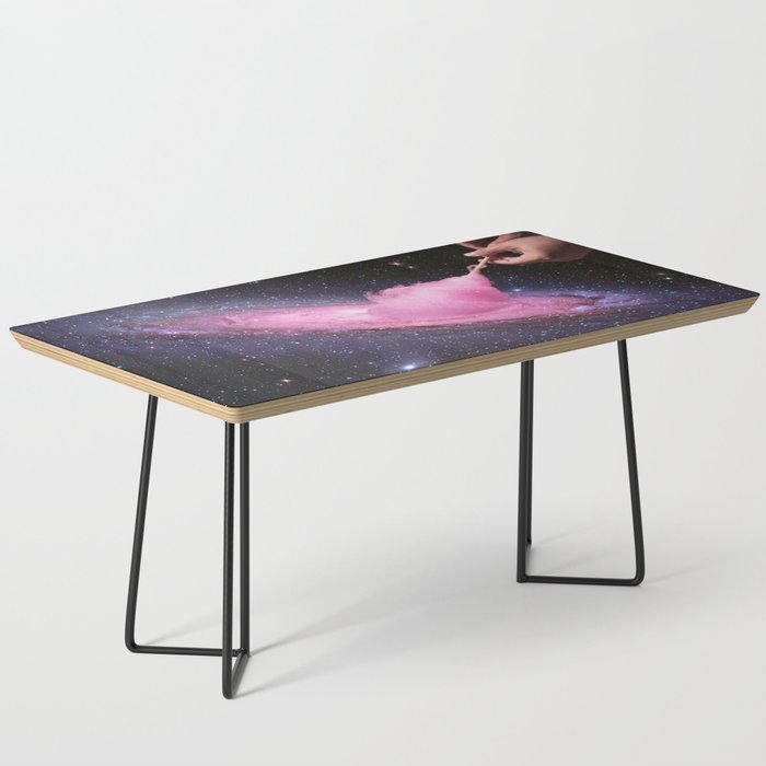 Cosmic Cotton Candy - Pink Stardust Coffee Table