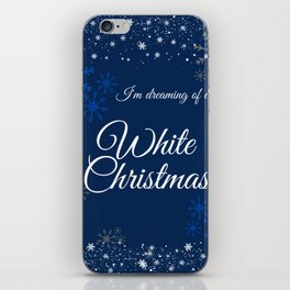 White Christmas iPhone Skin