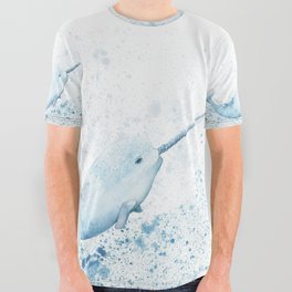 Magical Narwhal All Over Graphic Tee