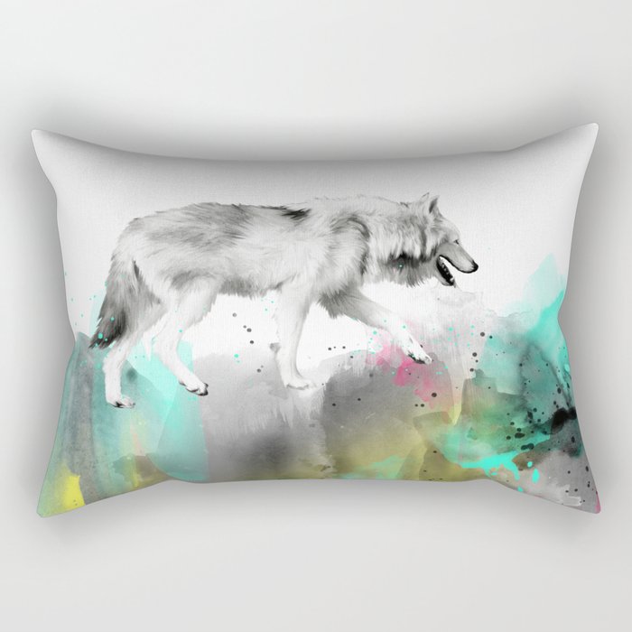 Wild No. 3 // Wolf Rectangular Pillow