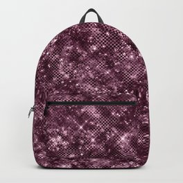 Burgundy Sparkly Glitter Backpack