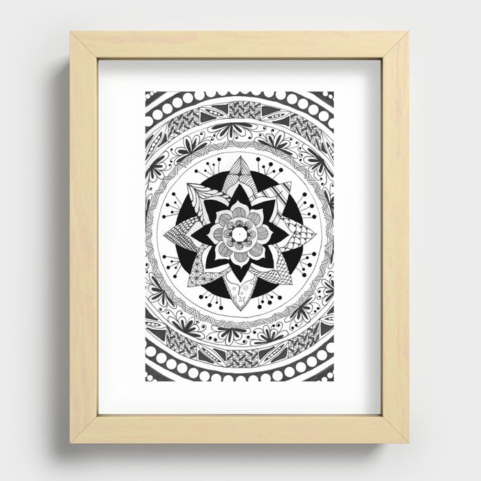 Zen Flower  Recessed Framed Print