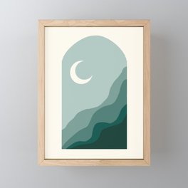 Moon Window Framed Mini Art Print