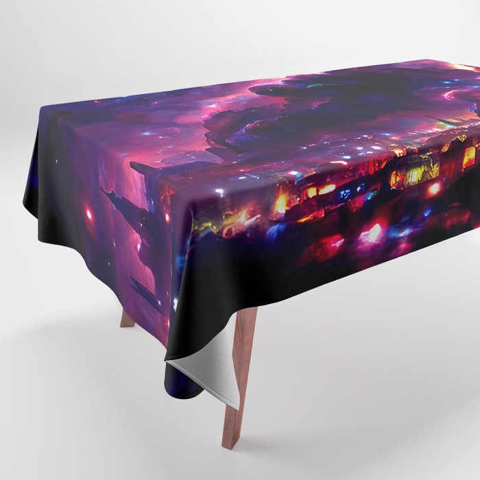 Nebula City Tablecloth