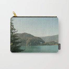 Lake Bled and mountains in Slovenia Carry-All Pouch