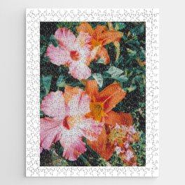 hibiscus lilly | double exposure Jigsaw Puzzle