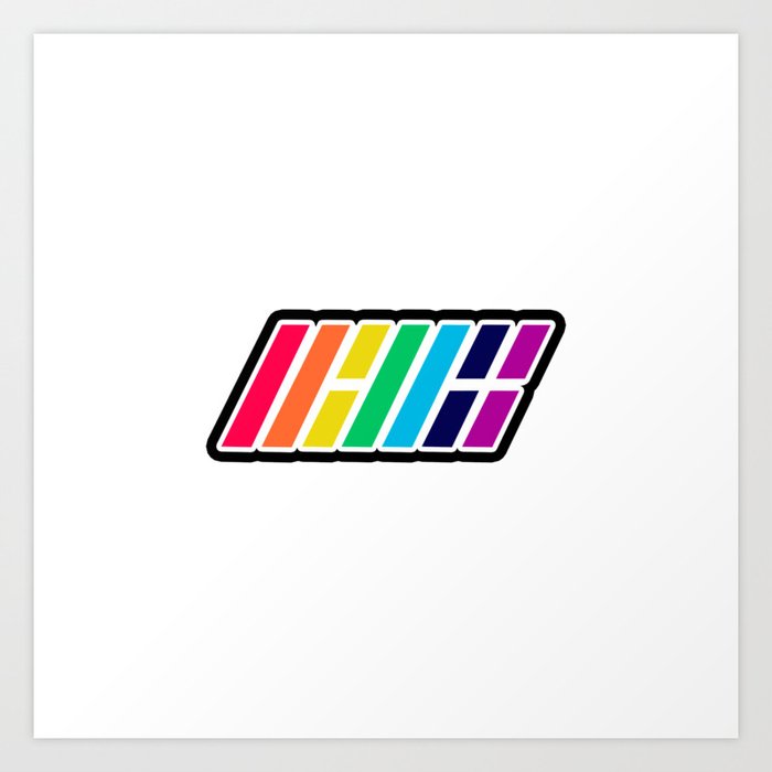 Ikon Rainbow Logo Art Print By Milkyopi Society6