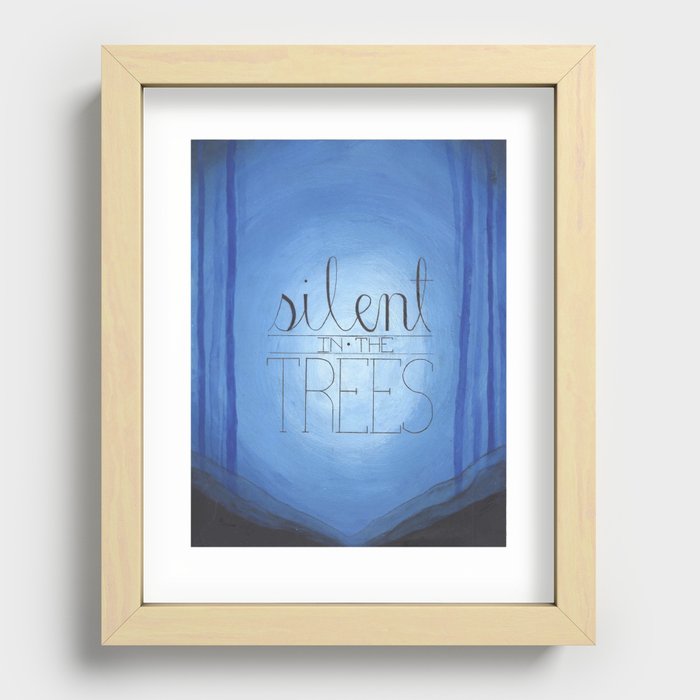 Silent in the Trees Recessed Framed Print