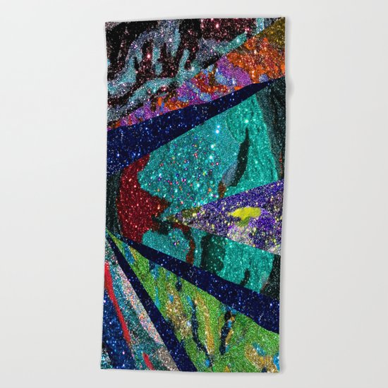 Peacock Mermaid Battlestar Galactica Abstract Beach Towel