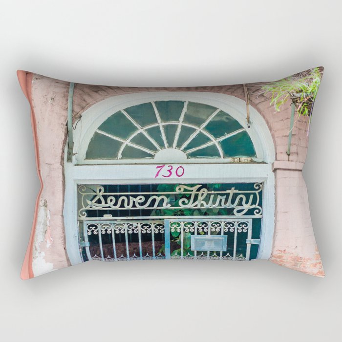 French Quarter Door New Orleans Rectangular Pillow