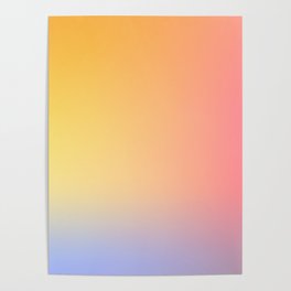 30 Sunset Sky Gradient Aesthetic 220513   Poster