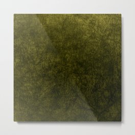 olive green velvet | texture Metal Print