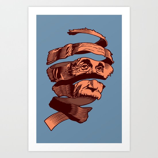 E=M.C. Escher Art Print