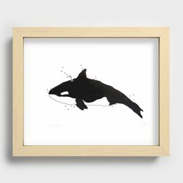 stuffed whales-killer Recessed Framed Print