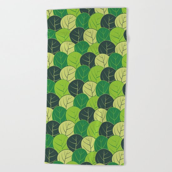 Spring forest Beach Towel