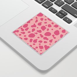 Pink Abstract Dot Sticker