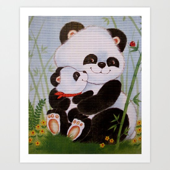 Panda Love Art Print