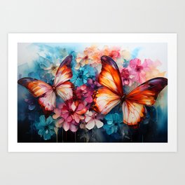 Colorful Butterfly 3 Art Print