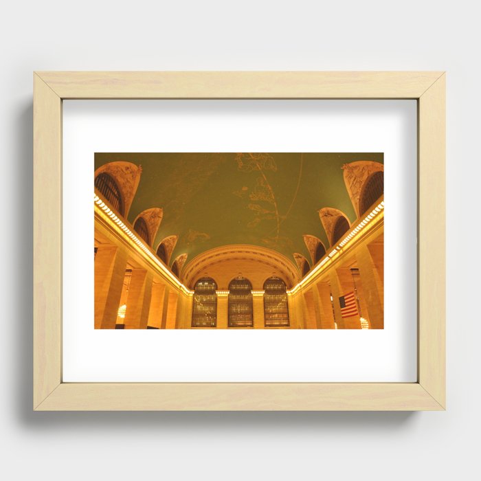Grand Central Ceiling Recessed Framed Print
