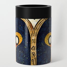 Owl, in the style of Book of Kells Can Cooler
