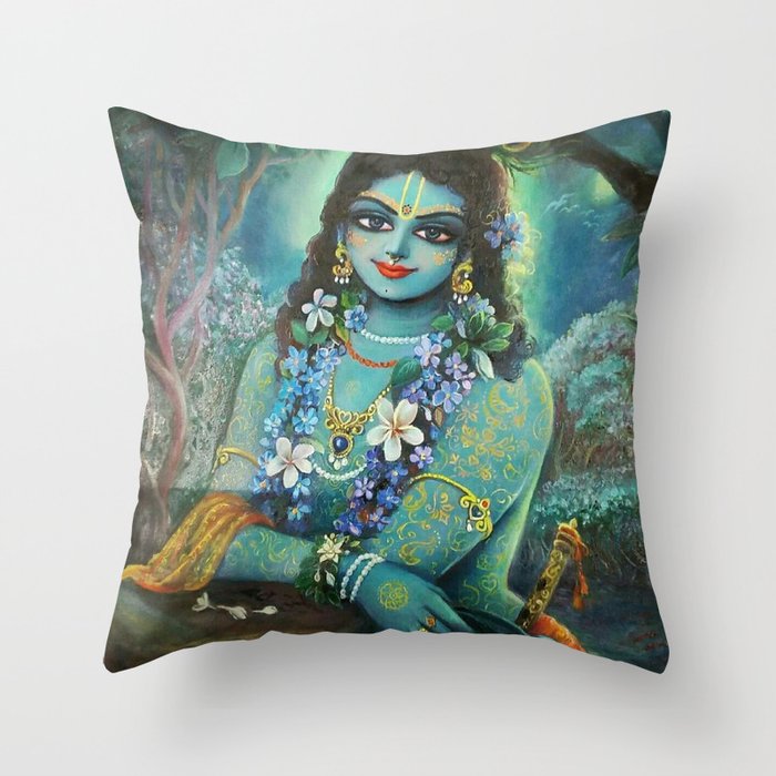 Krishna Throw Pillow