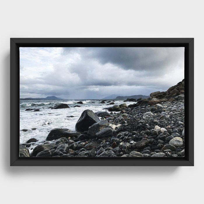 Unsteady Shore (Alesund, Norway) Framed Canvas