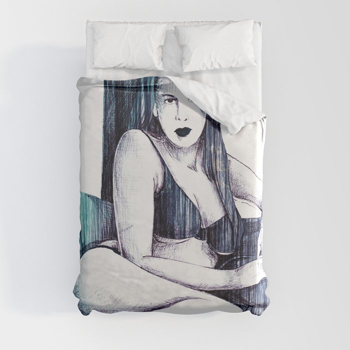 PINUP SERIE number 2 Duvet Cover