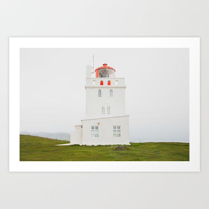 Dyrhólaey Lighthouse Art Print