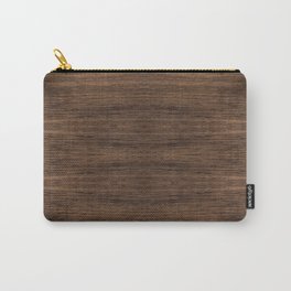 Minimalist Dark Wood Carry-All Pouch