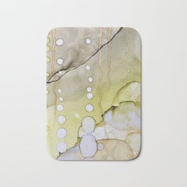 Dunes From Below Bath Mat | Earthtones, Bubbles, Peaceful, Ink, Alcoholinks, Abstract, Painting, Gradient, Watercolor 