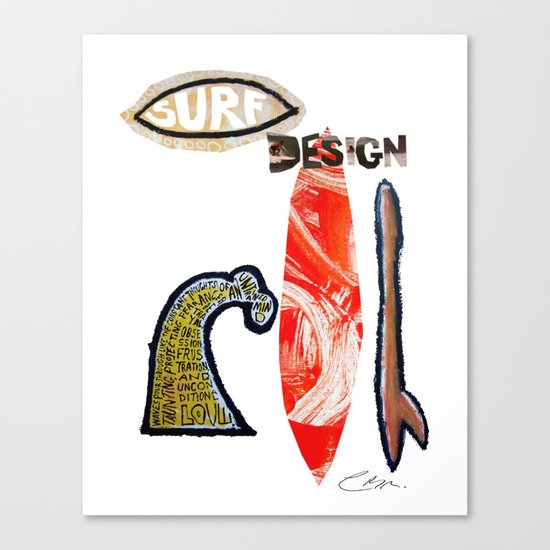 Surf Design Canvas Print