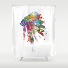 Headdress Shower Curtains Society6