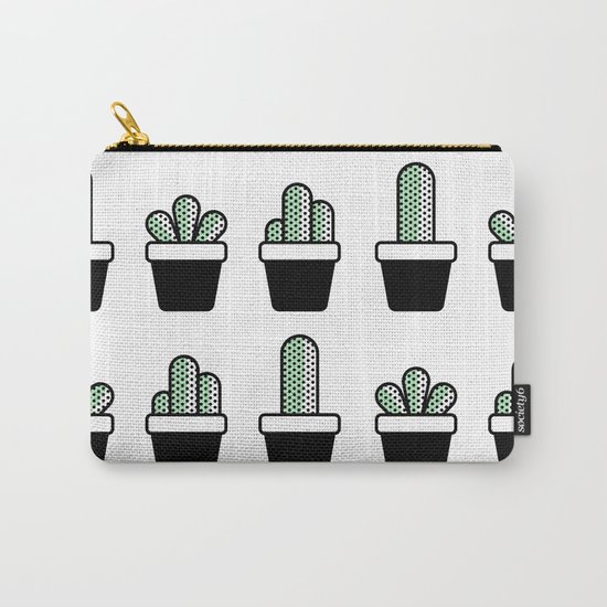 Cactus Plants Pattern Carry-All Pouch