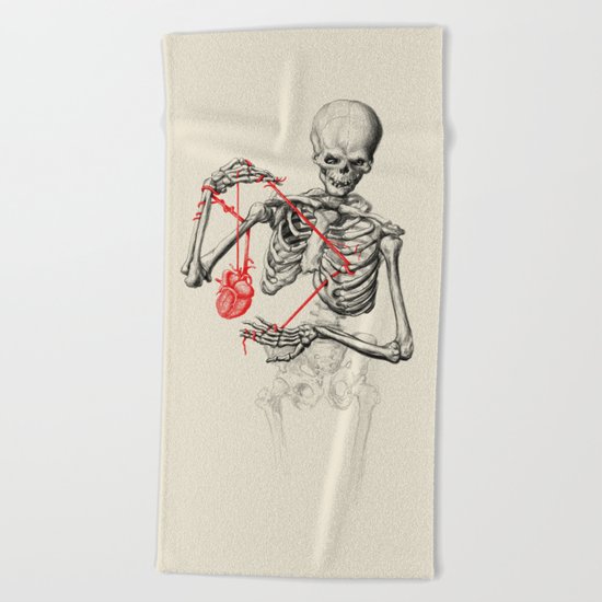 I need a heart to feel complete Beach Towel