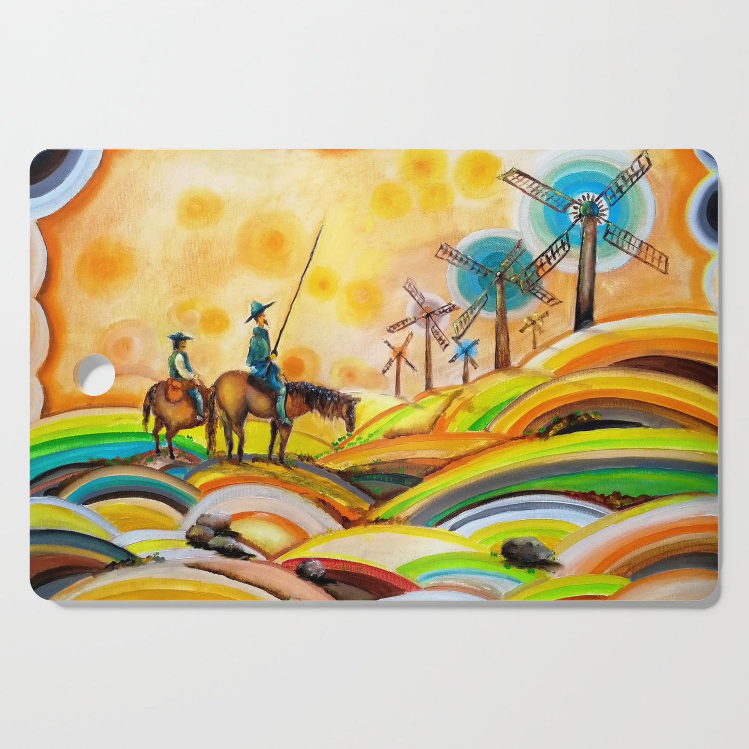 Don Quixote De La Mancha And Sancho Panza Cutting Board By Radosvetazh Society6