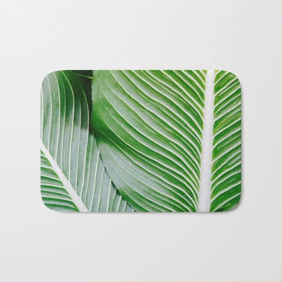 palm leaf pattern Bath Mat