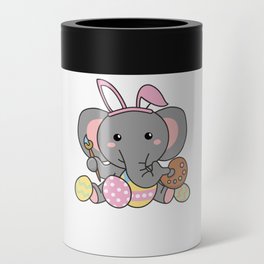 Cute Elephant Easter With Easter Eggs As Easter Can Cooler