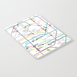 The Broadway Musical History Subway Map Notebook